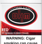 OHM FILTERED CIGAR RED 10/20PK