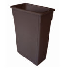 TRASH CAN 23 GAL BRN PLTCO23B 1CT