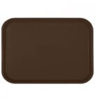 TRAY FAST FOOD PL BROWN 12X16 1CT