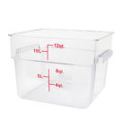 CONTAINER 12QT SQ CLEAR 1CT
