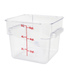 CONTAINER 6QT SQ CLEAR 1CT