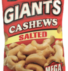 GIANT CASHEWS SALTED 4OZ