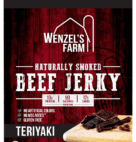 WENZEL BEEF JERKY TERIYAKI 3OZ