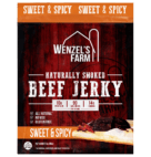 WENZEL BEEF JERKY SWT/SPICY 3OZ