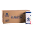 STRAW SEMI SLIM RED UNWRP 10/500CT