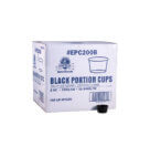 PORTION CUP PL BLK 2OZ EMP 50/50