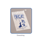 BAG PL ICE DRAWSTRING 20# 250CT