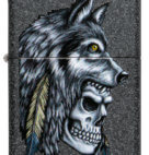 LIGHTER ZIPPO WOLF SKULL EA